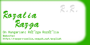 rozalia razga business card